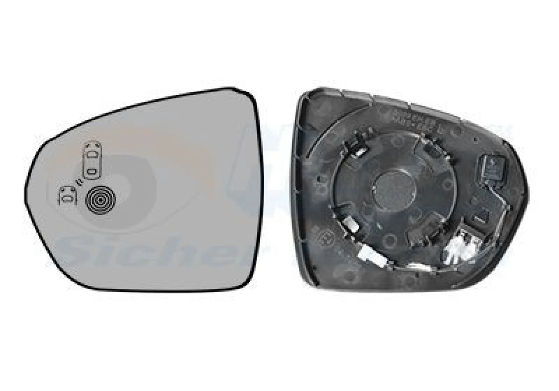 Image of VAN WEZEL Wing mirror glass VAN WEZEL 4084835