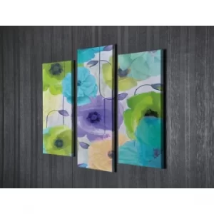 Image of UC73 Multicolor Decorative Canvas Painting (3 Pieces)