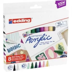 Image of edding 8S Acrylic Marker Easy Starter Set Nordic 4-SES8N 10537ED