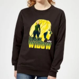 Image of Avengers Black Widow Womens Sweatshirt - Black