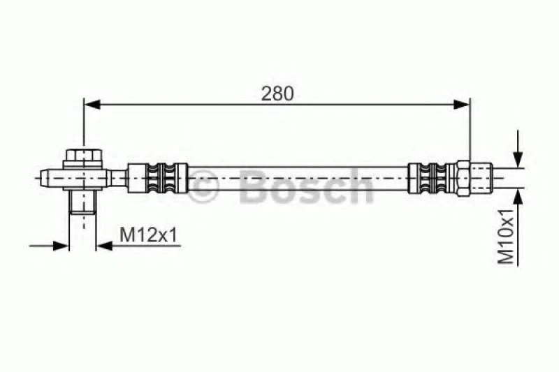 Image of Brake hose Bosch 1 987 481 082