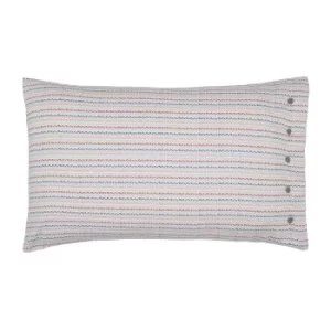 Image of Bedeck of Belfast Grey Cotton Sateen 180 Thread Count 'Alani' Standard Pillow Case