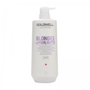 image of Goldwell Dual Senses Blonde & Highlights Shampoo 1000ml