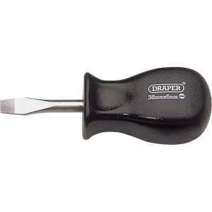 Image of Draper Expert Mechanics Flared Slotted Screwdriver 6mm 38mm