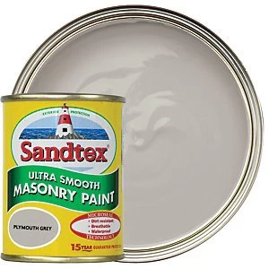 image of Sandtex Ultra Smooth Masonry Paint - Plymouth Grey 150ml