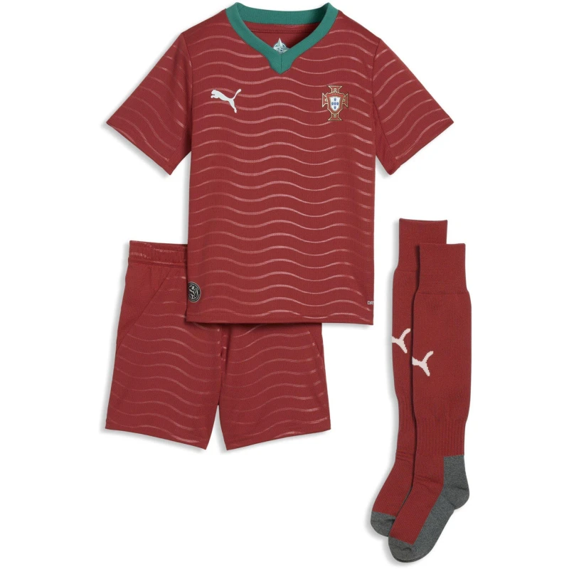Image of Puma Infants PUMA Portugal Home Minikit 2026 Red/Green male 4-5 Yrs