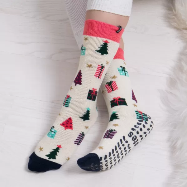 Image of totes Original Festive Slipper Socks MultiColoured