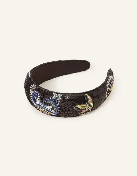Image of Accessorize Embellished Paisley Headband Multi