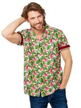 Image of Joe Browns Fresh and Funky Short Sleeve Shirt - White Size M Men