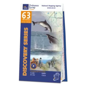 Image of Map of County Clare and Kerry: OSI Discovery 63
