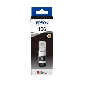 Image of Epson 106 Ecotank Photo Black Ink Bottle