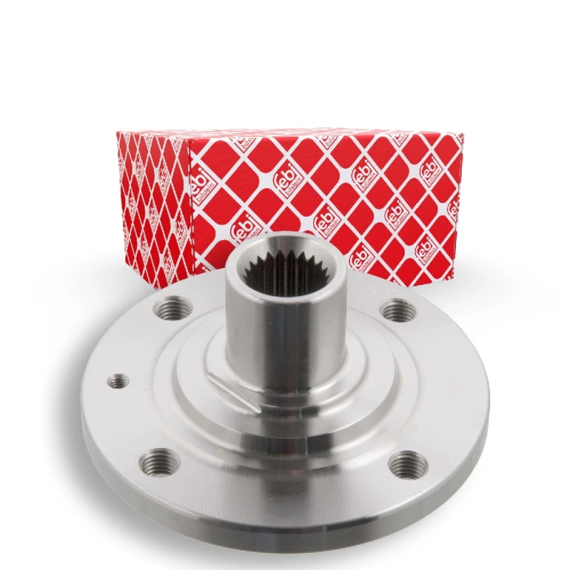 Image of FEBI BILSTEIN 08331 Wheel Hub Front Axle, without wheel bearing Wheel Hub (653)