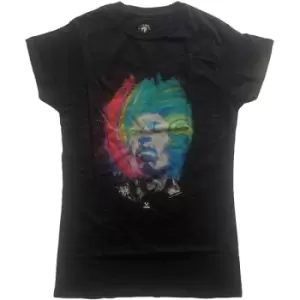 Jimi Hendrix - Galaxy Ladies XX-Large T-Shirt - Black