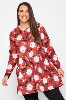 Image of Printed Long Sleeve Tunic Top