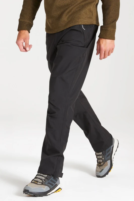 Image of Craghoppers Craghoppers Men AquaDry 'Stefan II' Waterproof Trouser in Black Size: 30R Black 30R Male 5054904716777