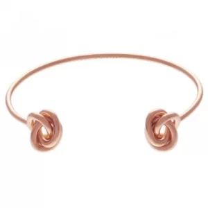 Image of Forget Me Knot Open Ended Rose Gold Bangle