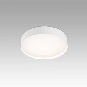 Image of Vuk LED Round Bathroom Flush Ceiling Light White IP44