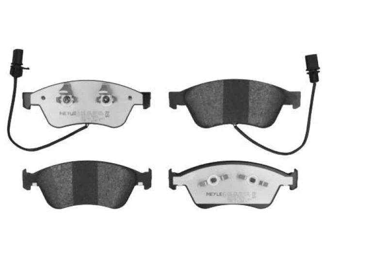 Image of MEYLE 025 238 9620/PD Brake pad set Front Axle, incl. wear warning contact, MEYLE-PD Quality, with anti-squeak plate Brake Pad Set,disc brake (402)