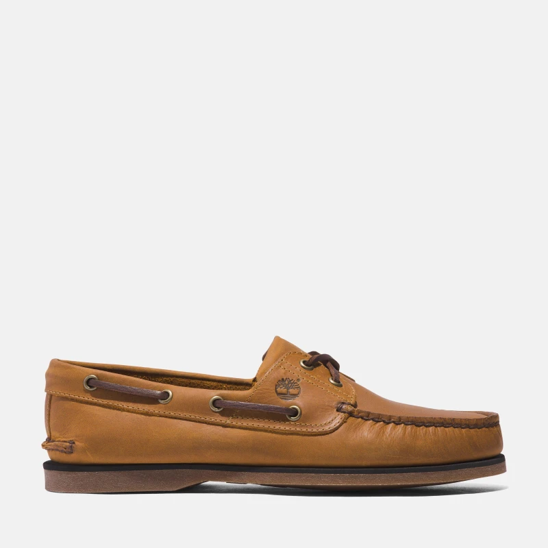 Image of Timberland Mens Classic Boat Shoes Wheat Brown - UK 9 / US 9.5 Brown male DA0278WHE9