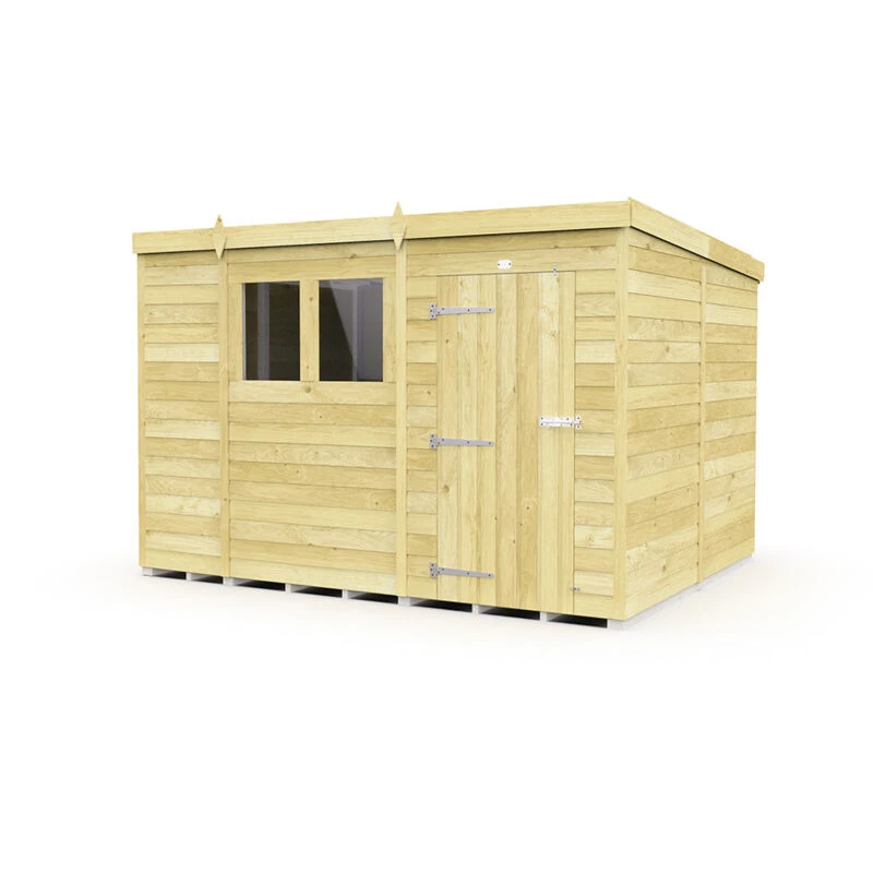 Image of Diy Sheds 10 X 8 Pent Shed Shiplap Pressure Treated One Colour WFSZZ Unisex