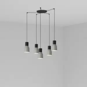 image of Kombo Cluster Pendant Ceiling Light Grey, E27