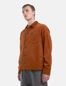 Image of Fred Perry Overshirt (Cord) - Nut Flake Brown