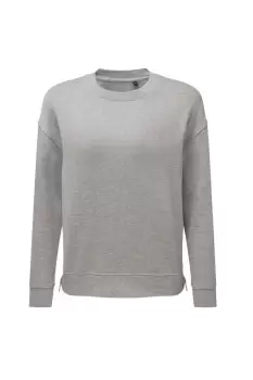 image of Heather Recycled Side Zip Sweatshirt