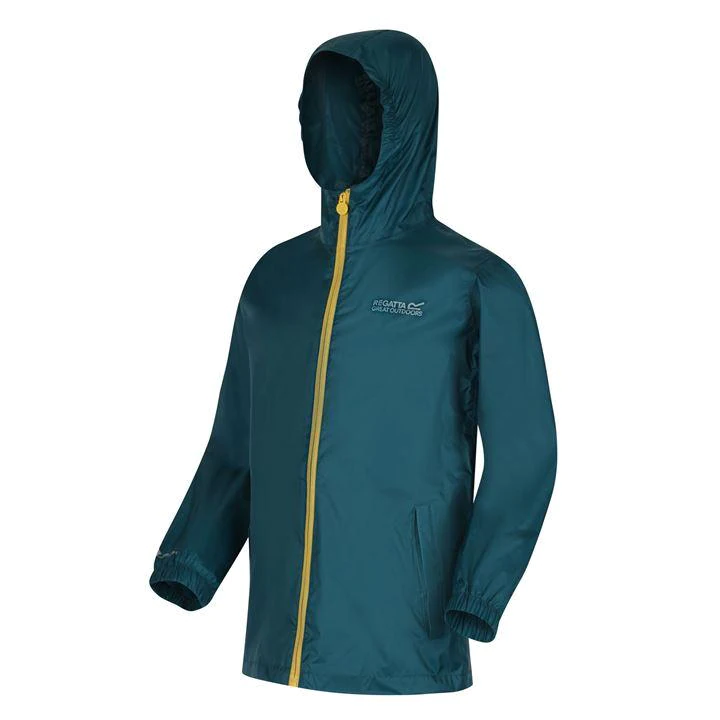 Image of Regatta Blue 'Pack-It III' Waterproof Packaway Shell Jacket - age 3-4