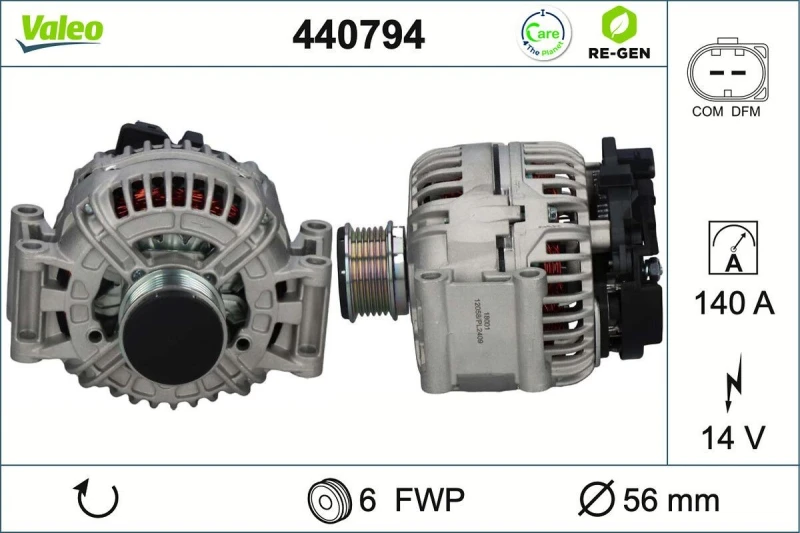 Image of Alternator VALEO 440794