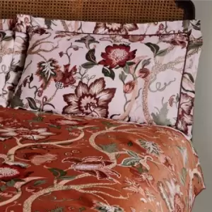 Image of Paoletti Botanist 200 Thread Count Oxford Pillowcase Pair Cotton Rust