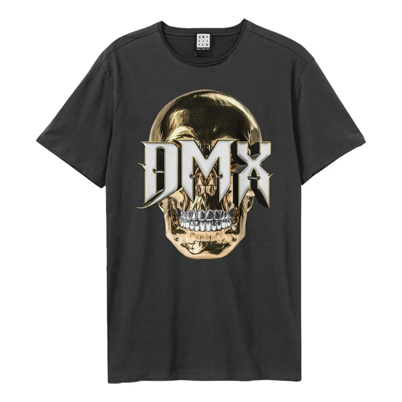 Image of Amplified Amplified Men 3D Skull DMX T-Shirt in Charcoal Size: X-Small Charcoal XS Male 5063750999081