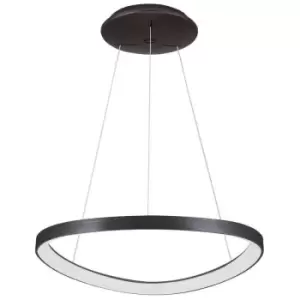 Italux Lighting - Italux Morphi - Modern LED Hanging Pendant Coffee Brushed, Warm White 3000K 2640lm Dimmable