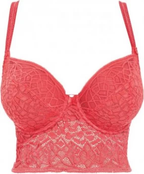 Freya Soiree lace underwire bralette Coral