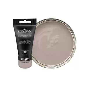 image of Crown Matt Emulsion Paint - Vintage Crush Tester Pot - 40ml