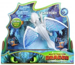 image of DreamWorks Dragons 3 Deluxe Dragon Lightfury