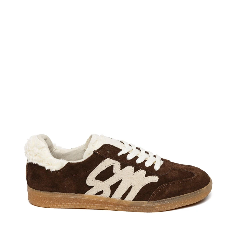 Image of Steve Madden Womens Elora Low-Top Trainers Dark Brown female 4 (37)