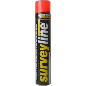 Everbuild Surveyline Marker Spray Red 700ml