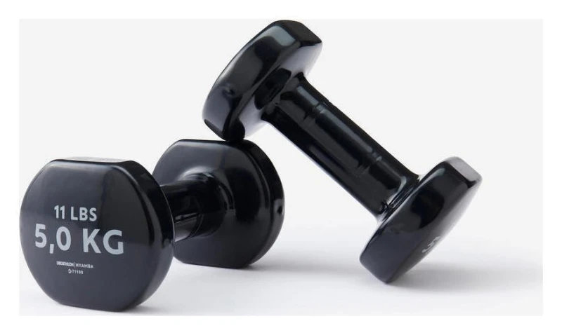 Image of Decathlon Decathlon PVC Dumbbells Set - 2 x 5kg