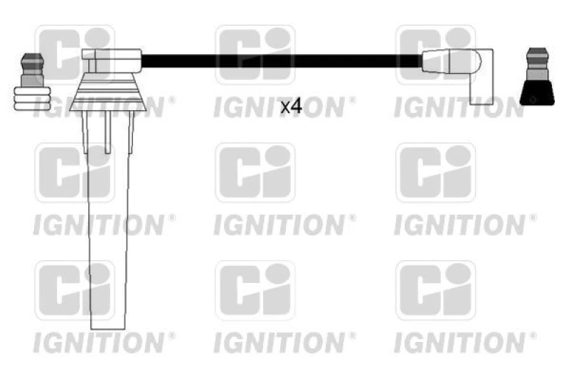 Image of QUINTON HAZELL Ignition lead set QUINTON HAZELL XC1210