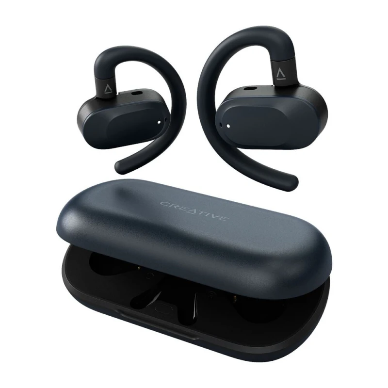 Image of Creative Labs Creative Labs Outlier Go Headset Wireless Ear-hook Calls/Music/Sport/Everyday USB Type-C Bluetooth Blue 51EF1210AA001