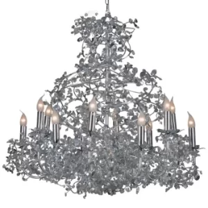 Image of 12 Light Pendant Ceiling Light Aluminum