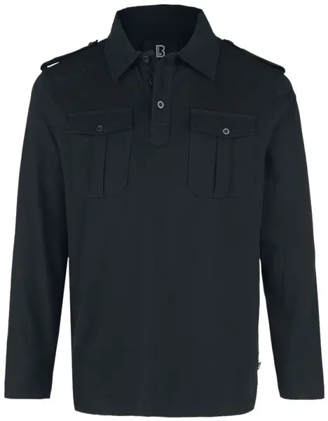 Image of Brandit Willis Polo Shirt, black, Size 2XL