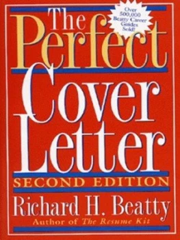 Image of The Perfect Cover Letter by Richard H. Beatty Paperback