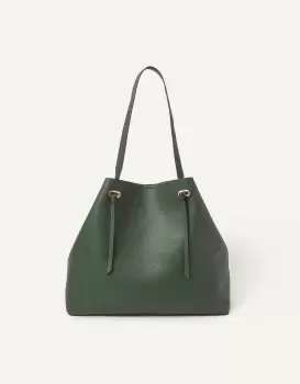 Image of Accessorize Womens Large Shoulder Bag Green, Size: 41x35cm