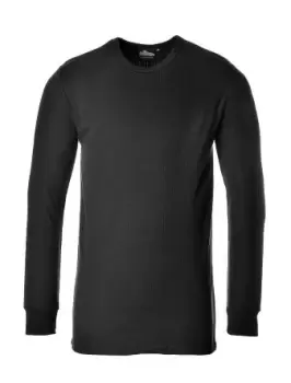 Image of RS PRO Black Cotton, Polyester Thermal Shirt, M