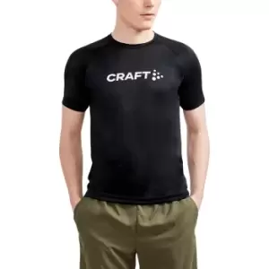 image of Craft Mens Core Unify Logo T-Shirt (L) (Blaze)