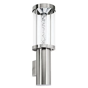 Eglo Trono Stick LED Stainless Steel & Glass Outdoor Dual Wall Light - 3W & 3.7W GU10