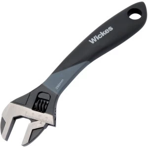 image of Wickes Smooth Grip Adjustable Wrench - 9in