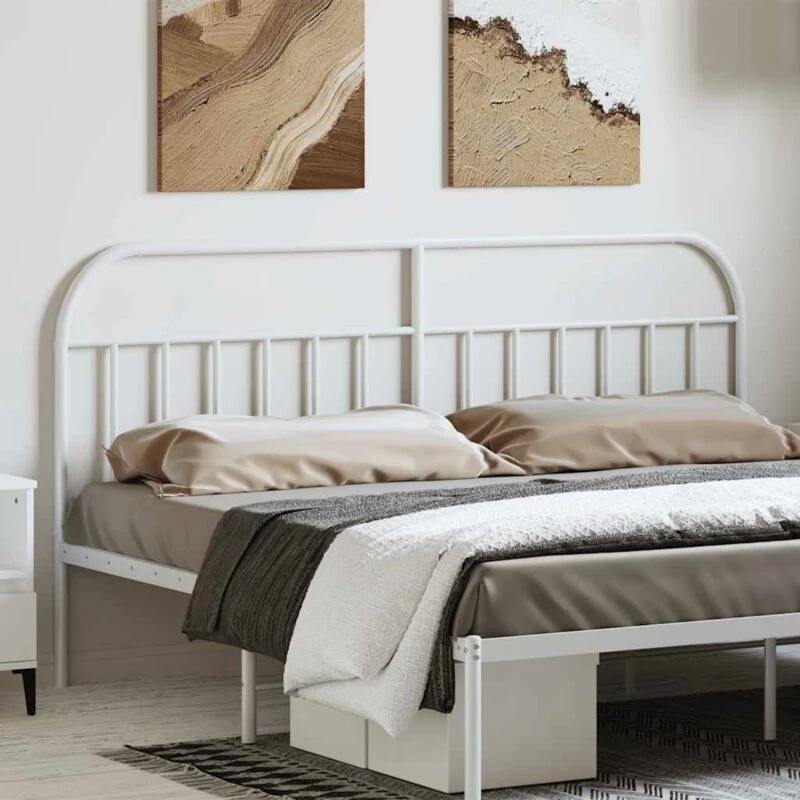 Image of VIDAXL Metal Headboard White 180cm Vidaxl 8720845885007