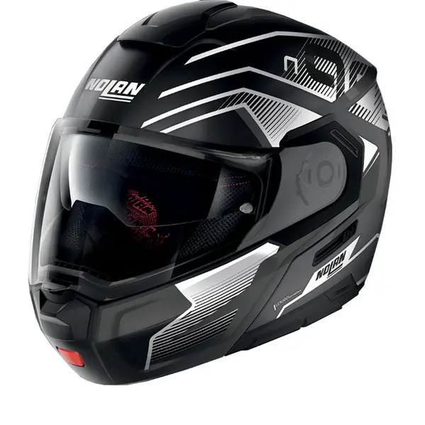 image of Nolan N90-3 Comeback 43 Flat Black ECE 22.06 Modular Helmet Size L